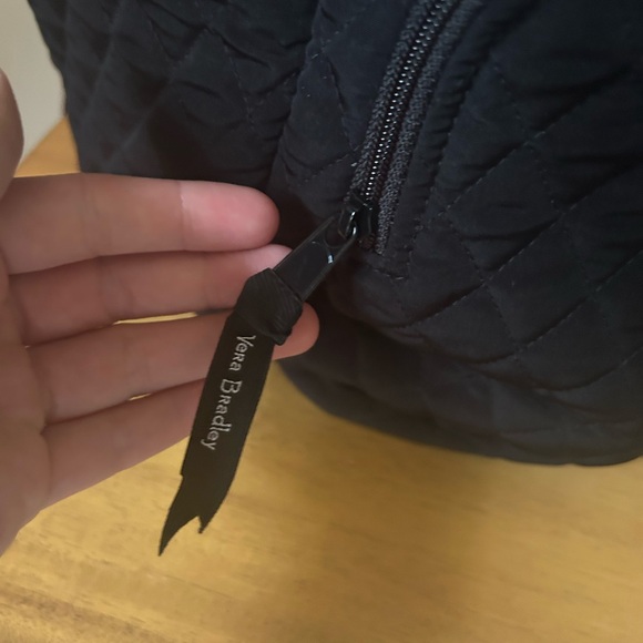 Vera Bradley Large Black Quilted Backpack - Picture 5 of 14